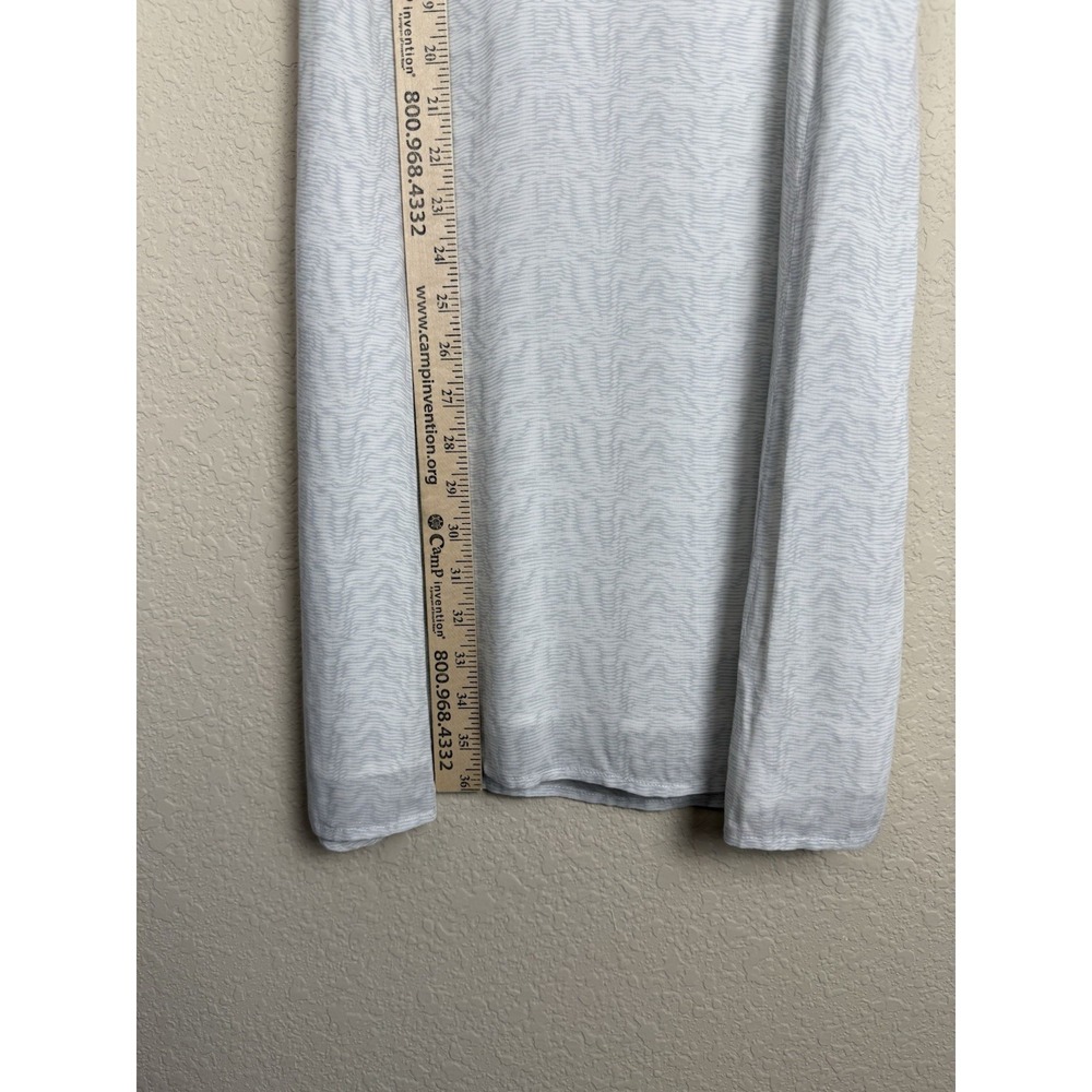 James Perse White and Grey Lined Tank Dress Quiet Luxury Minimalist Sz M - Picture 5 of 10